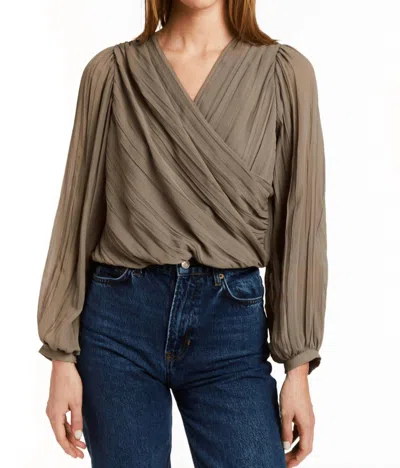 Drew Lafayette Blouse In Fawn In Green