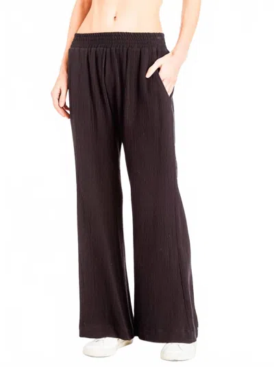 Drew Lia Pant In Black In Brown