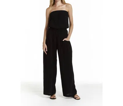 Drew Lily Tube Top Jumpsuit In Black