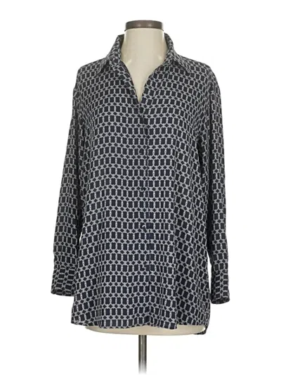 Pre-owned Drew Long Sleeve Blouse In Gray