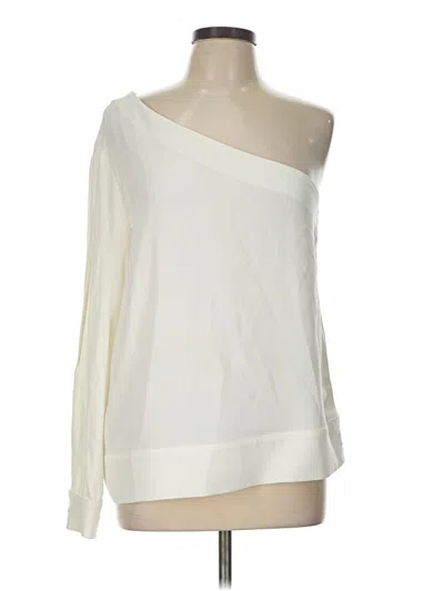 Pre-owned Drew Long Sleeve Blouse In Ivory