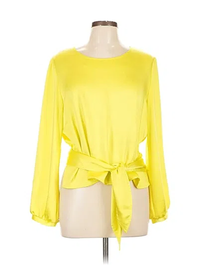 Pre-owned Drew Long Sleeve Blouse In Yellow