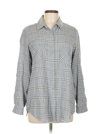 Pre-owned Drew Long Sleeve Button Down Shirt In Gray