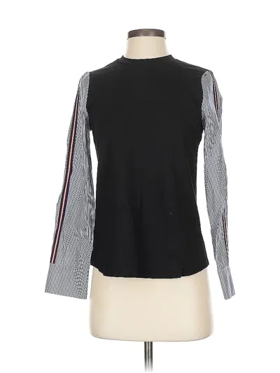 Pre-owned Drew Long Sleeve Top Black Turtleneck Tops