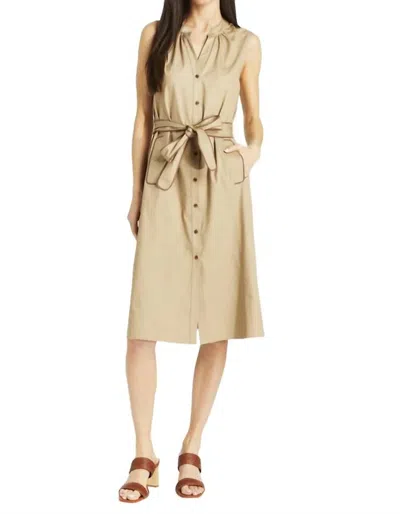 Drew Madison Midi Dress In Khaki In Green