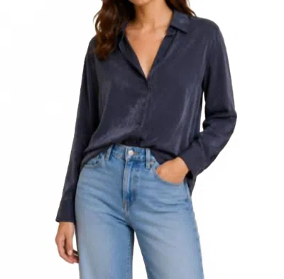Drew Maisy Button Down In Navy In Blue