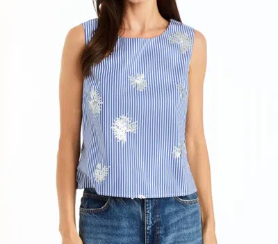 Drew Mandi Sleeveless Top In Blue
