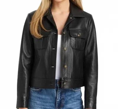 Drew Maribel Button Down Blazer In Black