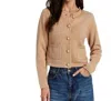 Drew Marielle Cardigan Sweater In Jute In Neutral