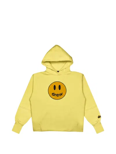 Drew Mascot Logo-print Hoodie In Yellow