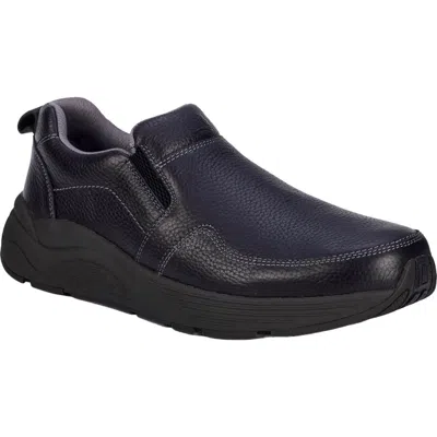 Drew Match Leather Slip On Sneaker In Blue