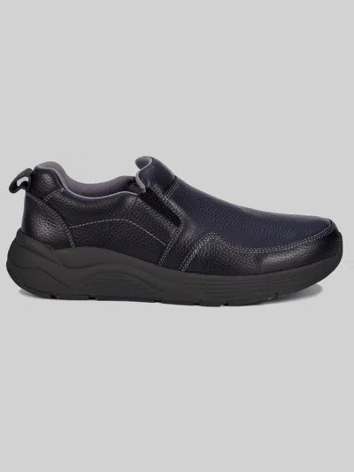 Drew Match Moc Toe Casual Slip‑on Shoes In Black