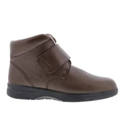 Drew Men's Big Easy Boot - Wide In Dark Brown Calf In Multi