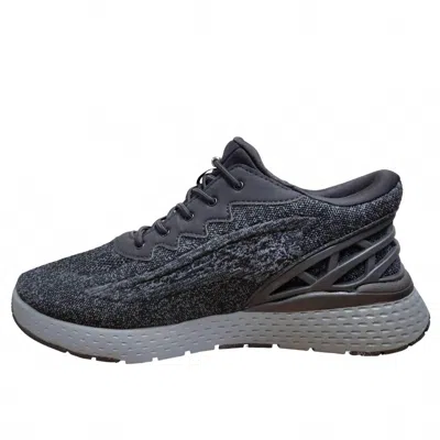 Drew Men's Explore Shoes In Black Mesh Combo In Gray