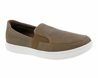 Drew Men's Jump Slip-on Sneakers In Brown Leather