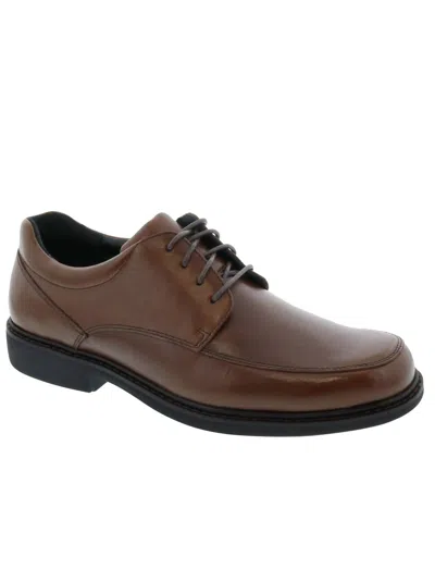 Drew Men's Park Dress Shoes - Extra Extra Wide Width In Brown Leather