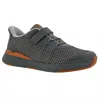 Drew Men's Presto Tie Shoe In Grey Mesh Combo In Multi