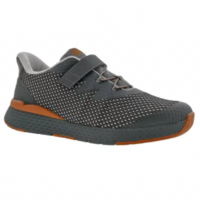Drew Men's Presto Tie Shoe In Grey Mesh Combo In Multi