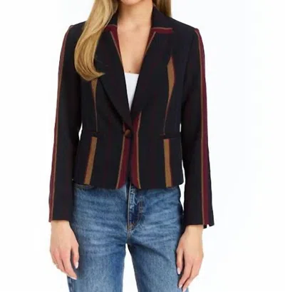 Drew Milo Blazer In Navy In Black