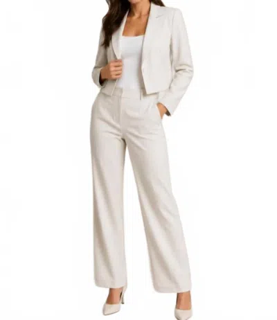 Drew Milo Blazer In Stone In White