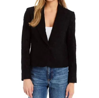 Drew Milo Japanese Lace Blazer In Black