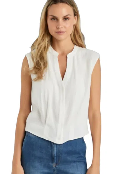 Drew Montana Sleeveless Top In Ivory In Multi
