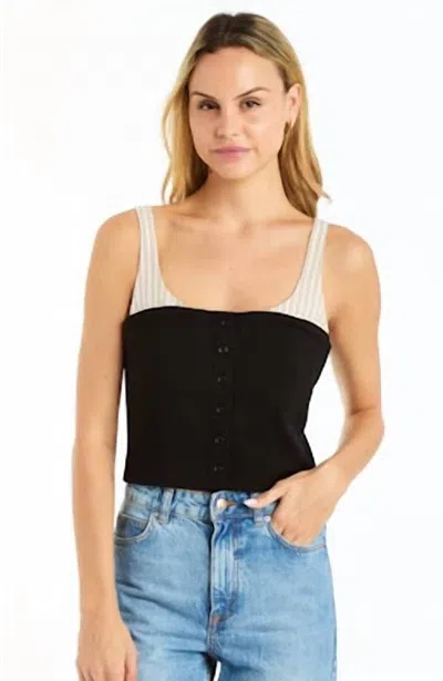 Drew Moon Tank Top In Black