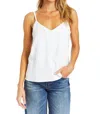 Drew Nairi Linen Tank In Ivory
