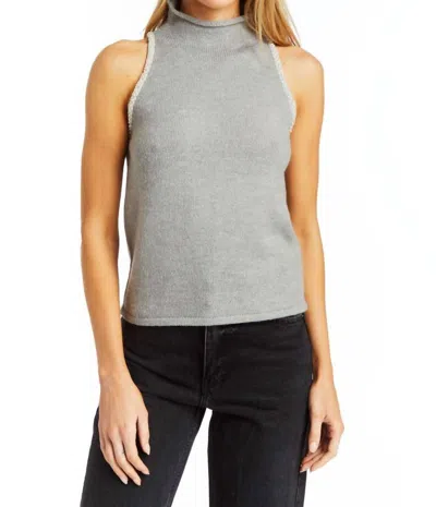 Drew Nixie Sleeveless Top In Grey In Gray