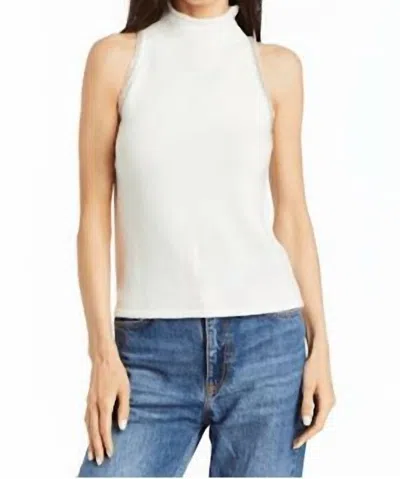 Drew Nixie Sleeveless Trim Top In Ivory In White