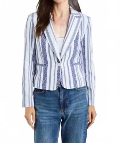 Drew Oaklee Casablanca Blazer In Indigo In Multi