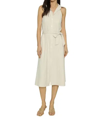 Drew Raelynn Dress In Khaki Stripe In White