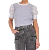 Drew Romina Top In Gray In Gray