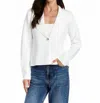 Drew Ariella Knit Blazer In White In White