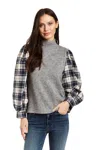 Drew Shelley Top In Heather Grey In Grey