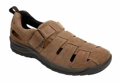 Drew Shoes Men's Dublin Suede Sandals In Olive In Green