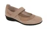 Drew Shoes Women's Genoa Mary Jane Shoes In Taupe Microdot In Multi