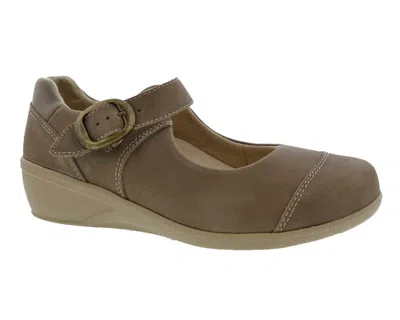 Drew Shoes Women's Jillian Leather Shoes In Taupe In Brown