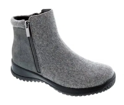 Drew Shoes Women's Kool Suede Ankle Boot In Grey In Gray