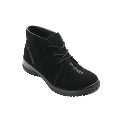 Drew Shoes Women's Krista Suede Ankle Boot In Black