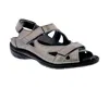 Drew Shoes Women's Lagoon Casual Sandal In Pewter In Silver