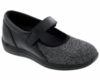 Drew Shoes Women's Magnolia Flat Shoes In Black Lurex Stretch In Multi