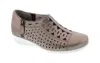 Drew Shoes Women's Metro Dusty Leather Sandals In Taupe In Grey