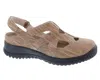 Drew Shoes Women's Smiles Casual Sandal In Khaki Stripe In Multi