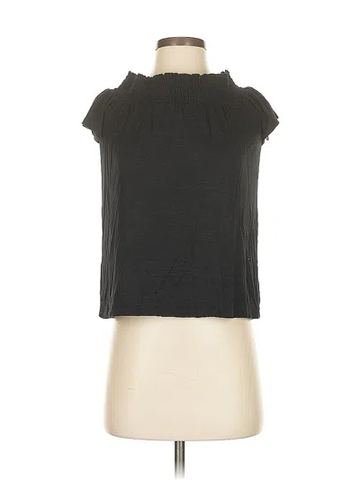 Pre-owned Drew Sleeveless Blouse In Black