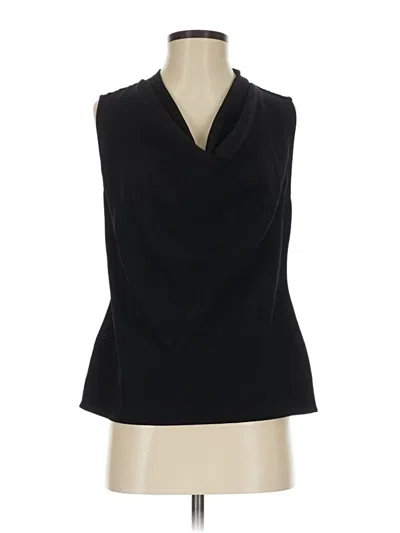 Pre-owned Drew Sleeveless Blouse In Black