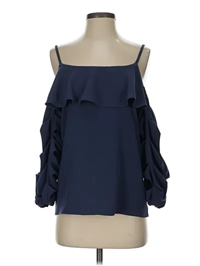 Pre-owned Drew Sleeveless Blouse In Blue