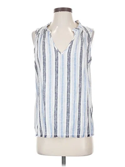 Pre-owned Drew Sleeveless Blouse In Blue
