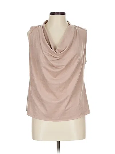 Pre-owned Drew Sleeveless Blouse In Brown