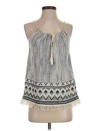 Pre-owned Drew Sleeveless Blouse In Gray